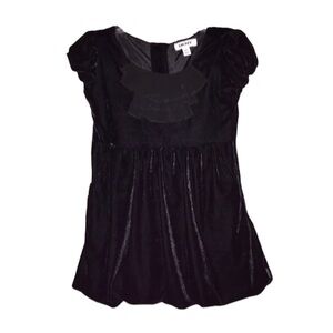 DKNY Girl’s Dress Size 4T Black Velvet